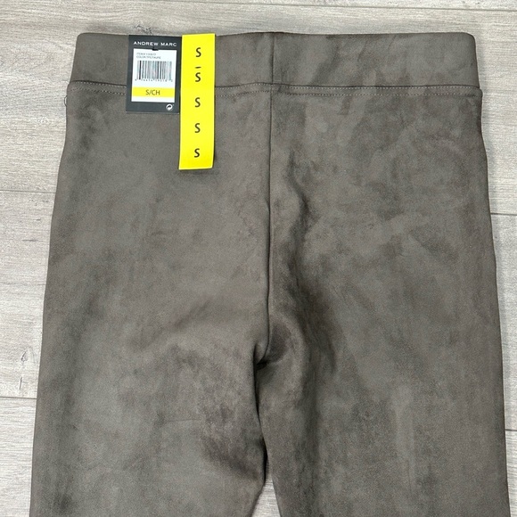 Andrew Marc Women's 4 -6 Small Faux Suede Pull On Ponte Leggings Pants Taupe NWT - Picture 6 of 12